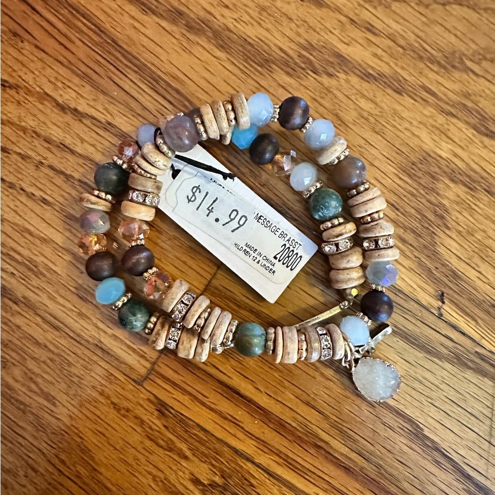 Bohemian Multi-Color Beaded Bracelet - Picture 1 of 2
